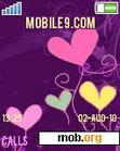 Download mobile theme ballons violet