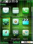 Download mobile theme GREEN APPLE CLOCK