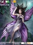 Download mobile theme Purple fairy