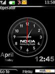 Download mobile theme nokia clock