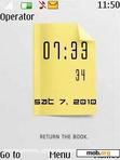 Скачать тему note clock