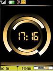 Download mobile theme Gold clock