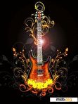 Download mobile theme Animated guitar