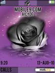 Download mobile theme Violet rose