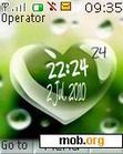 Download mobile theme Heart Clock