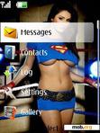 Download mobile theme Sexy Super Girl