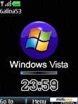 Download mobile theme Vista clock anim