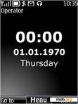 Download mobile theme Black And White Clock