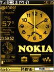 Download mobile theme Nokia Gold 3 Animated