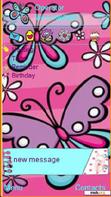 Download mobile theme Pink Butterfly