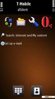 Download mobile theme Nokia E5 Copper Brown For S60v5