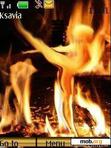 Download mobile theme Dancing on fire