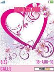 Download mobile theme pink heart