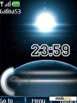 Download mobile theme Cosmos clock anim