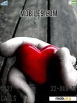 Download mobile theme Red Heart