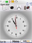 Download mobile theme clock white