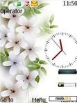 Download mobile theme flower clock