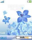 Download mobile theme BlueFlowers61887