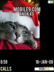 Download mobile theme santa cat