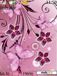 Download mobile theme Pink flowers