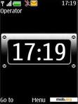 Download mobile theme black clock