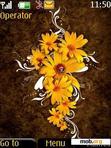 Download mobile theme yellow flowers