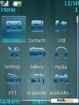 Download mobile theme dark blue