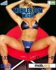 Download mobile theme Blue bikini theme 5