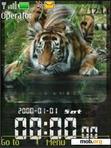 Download mobile theme swf clock Tiger