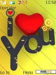 Download mobile theme I Love You S40