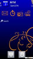 Download mobile theme Blue n Orange