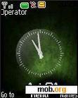 Download mobile theme Green clock