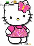 Скачать тему animated glitterfy hello kitty