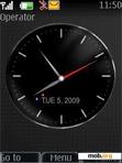 Download mobile theme swf black clock