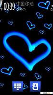 Download mobile theme Nice Blue heart by S80.cn