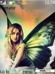 Download mobile theme butterfly girl