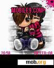 Download mobile theme boy and girl huggin