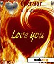 Download mobile theme Love You Fire