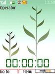 Download mobile theme swf-clock-grass-animated