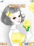 Download mobile theme yellow girl