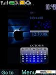 Download mobile theme IPHONE CLOCK BLUE