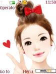 Download mobile theme Red beauty