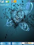 Download mobile theme Blue art lamour