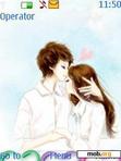 Download mobile theme love couple