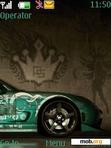 Download mobile theme Green car