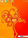 Download mobile theme Orange love