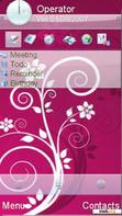 Download mobile theme fuxia flowers