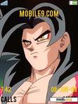 Download mobile theme Goku super sajan 4