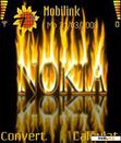 Download mobile theme Burning Nokia