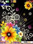 Download mobile theme abstract flowers